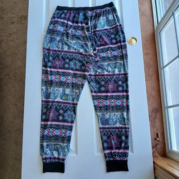 Bae City Elephant Print Harem Pants 3X joggers lounging PJ pajama pants pockets - Picture 16 of 16